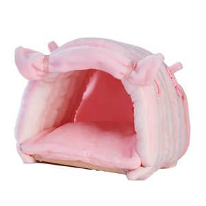 Ioensy - Nido De Pájaros, Jaula Colgante Cálida, Tienda De Campaña, Nido De Loros Para Cobayas, Cacatúas, Guacamayos, Color Rosa