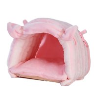 Ioensy - Nido De Pájaros, Jaula Colgante Cálida, Tienda De Campaña, Nido De Loros Para Cobayas, Cacatúas, Guacamayos, Color Rosa