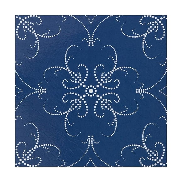 Loseta vinílica para piso Achim Retro, patrón Navy Pearl, 30 x 30 cm