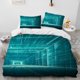thumbnail image 2 of 3D Visual Illusion Geometric Comforter Bedding Set,Duvet Cover Bed Set Quilt Cover Pillowcase,King Queen Size Bedding Set Gift, 2 of 5