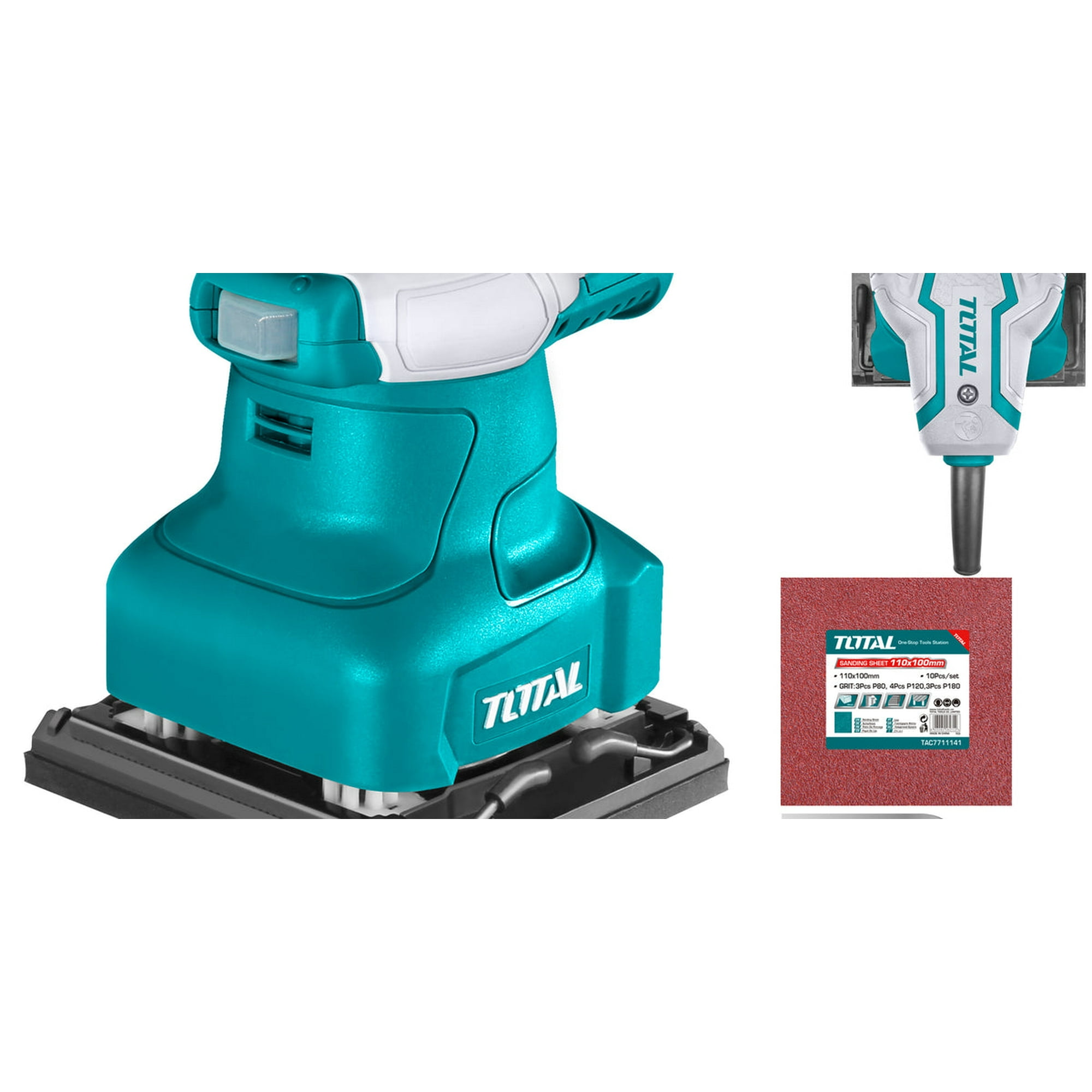 Total Tools - Lijadora Orbital Cuad.240w+5 Lijas Total Tf2231106