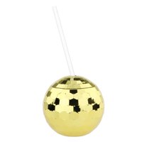 Magideal - De 1 Copas De , Copa De Cóctel, Botella De Té,Copas De ,Copa De Paja,Botella De Té De Jarabe , Dorado Dorado1