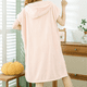 thumbnail image 1 of 1pc Super Absorbent Hooded Bathrobe for Women - Perfect for Shower, Spa, and Bath - Includes Hat and Big Bath Towel, 1 of 5