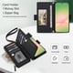 thumbnail image 4 of Para Samsung Galaxy A37 5G Funda Tipo Cartera con Bloqueo RFID, Funda de Teléfono Tipo Bolso Cruzado con 9 Ranuras para Tarjetas, Bolsillo con Cierre y Correa Desmontable, Negro, para Galaxy A37 5G, 4 of 9