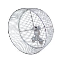 Ioensy - Hámster Wheel Wheel Anti Slip Suministros Para Mascotas De Metal Resistentes Accesorios De Jaula De Metal