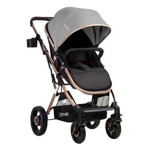 Bebesit - Coche Cuna Paseo Vox Gold Gris
