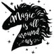 thumbnail image 1 of Decomural Magic Is All Around Us Unicorn WS-44660, 1 of 2