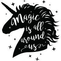 Rienda Libre Graphics - Decomural Magic Is All Around Us Unicorn Ws-44660