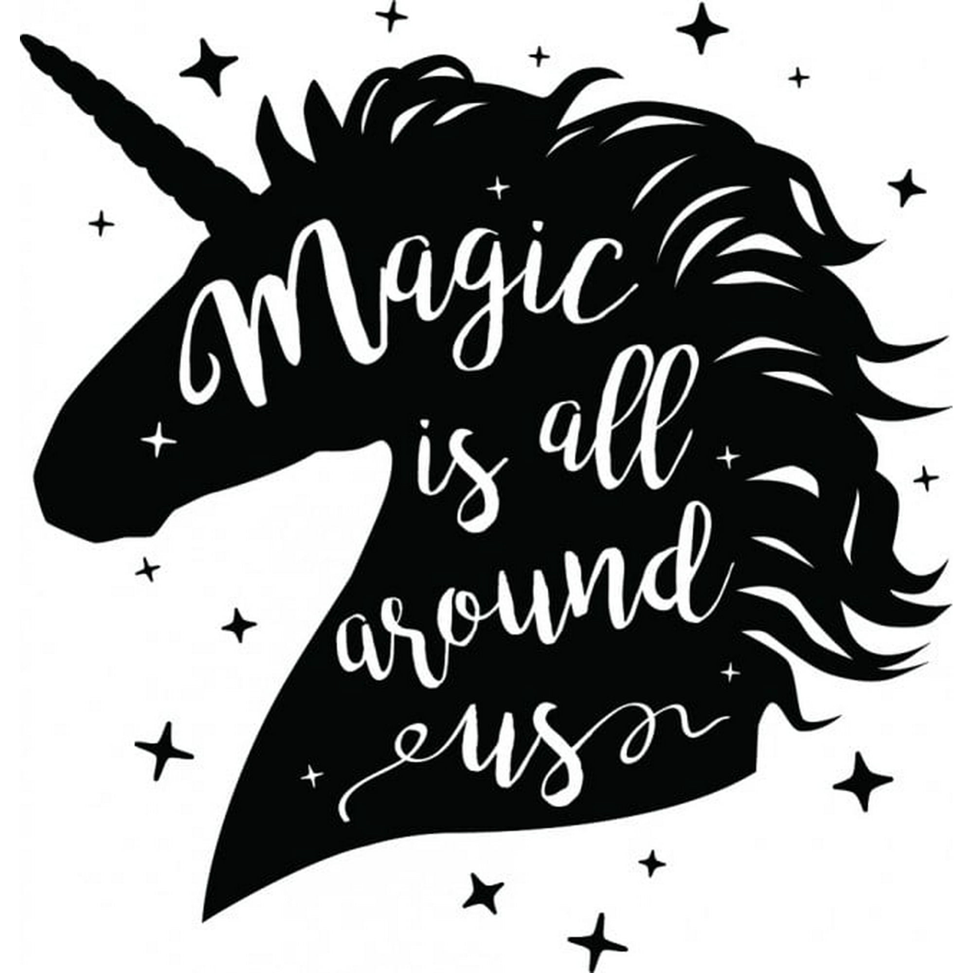 Rienda Libre Graphics - Decomural Magic Is All Around Us Unicorn Ws-44660