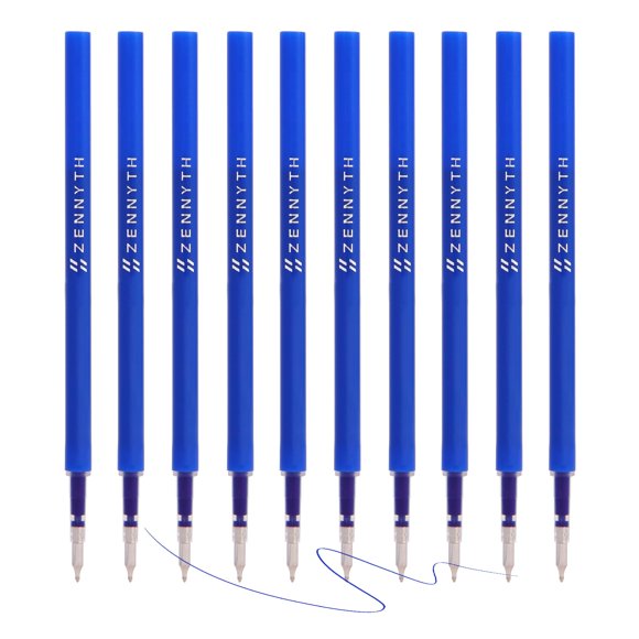 Recargas de bolígrafo MengRan 110 mm tinta azul, paquete de 10