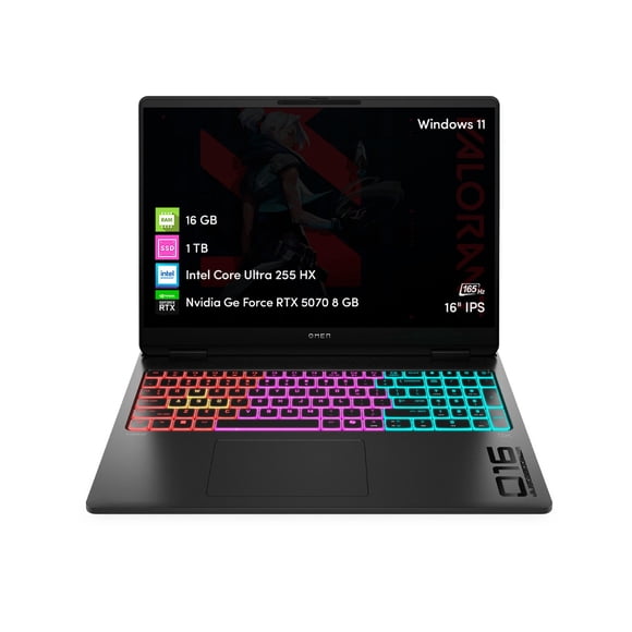 Notebook Gamer HP Omen 16 Intel Core Ultra 7 16GB 1TB SSD RTX5070 16" FHD W11 Reacondicionado