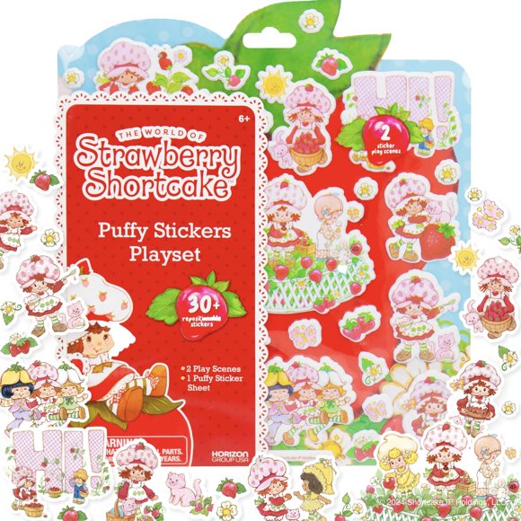 Set de Pegatinas Esponjosas Strawberry Shortcake de Horizon Group USA