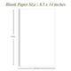 thumbnail image 2 of Papel blanco liso Yaridar 22x36 cm 50 hojas 100 g/m², 2 of 7