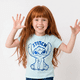 thumbnail image 1 of Polera Manga Corta Niña Stitch Disney Celeste, 1 of 4
