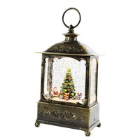 Bothyi - Linterna De Caja De Música De Navidad Brillante Giratoria Para Decoración De Interior Del Hogar Árbol De Navidad