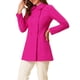 thumbnail image 4 of INSPIRE CHIC Abrigo de Mujer con Cuello Peter Pan Doble Botonadura Abrigo de Invierno Trinchera Pea Coat Rosa Fucsia L, 4 of 6