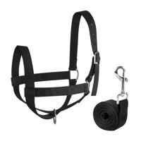 Ioensy - Brida De Toro, Arnés Para Cabeza De Toro, Cabestro De Nailon Para Ganado, Cabra Y Vaca, Talla L