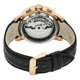 thumbnail image 2 of Reloj HERITOR Hannibal Semi-Skeleton para hombre, piel negra, 2 of 4