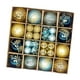 thumbnail image 3 of 44 Piezas De Adornos De Bolas De Navidad, Decoraciones Para árboles De Navidad Para Restaurantes, Dorados Y Azules, 3 of 3