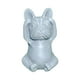 thumbnail image 3 of Estatua de Francés, estatua de perro, estatuilla de resina, escultura de perro gris oscuro mate para decoración del hogar interior y exterior, , No escuchar No escuchar bulldog, 3 of 5