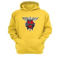 Genérico - Polerón Canguro Bon Jovi Amarillo Talla L Unisex