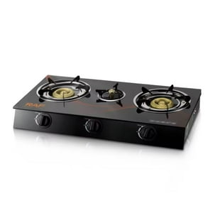 Click Ventas - Cocinilla Encimera A Gas Vidrio Templado Raf 3 Platos R8052