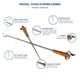 thumbnail image 3 of Set de volteadores de alimentos Jaccard PigTail con mango de madera dura y acero inoxidable, 3 of 6