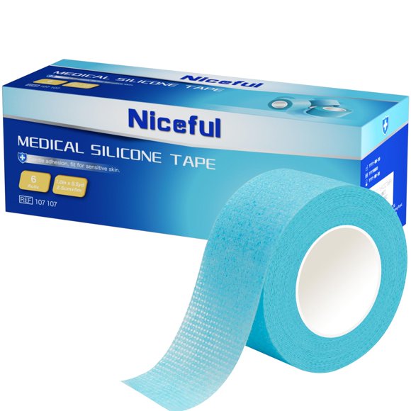 Cinta médica de silicona Niceful, impermeable, 1,5 m x 5 m, para el cuidado de heridas