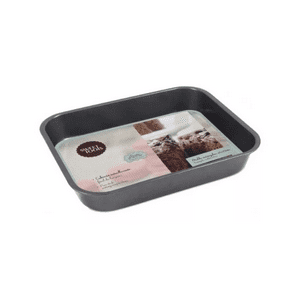 Importclick - Molde Pastelería Horno Brownies Rectángular Metal 37X 27X1 Cm