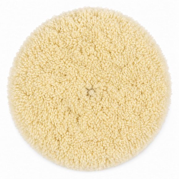 Almohadilla de Pulido de Lana de Cordero Woolous 20 cm con Cinta de Gancho y Bucle