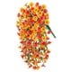 thumbnail image 5 of Flores artificiales colgantes de para decoración del hogar, plantas colgantes realistas, flores falsas para patio, césped, hogar y exteriores. Amarillo naranja, 5 of 5