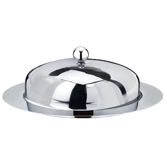 Mantequera Cuisinox Ovalada de Acero Inoxidable 19x13cm con Tapa