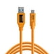 thumbnail image 1 of Cable Tether Tools TetherPro USB 3.0 a USB-C de 4,6 m, color naranja, 1 of 3