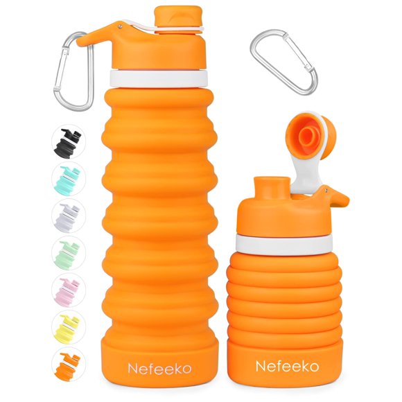 Botella Nefeeko 740 ml de silicona plegable y a prueba de fugas