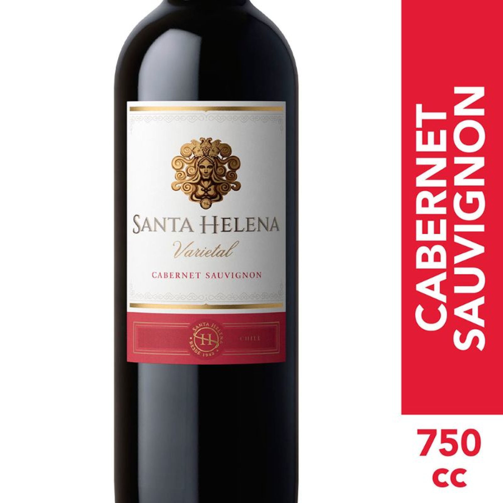Vino Tinto Reserva Cabernet Sauvignon 12° Botella 750 cc Santa Helena