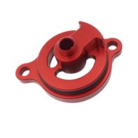 Ioensy - Tapa De La Cubierta Del Filtro De Aceite Piezas De Repuesto De Motocicleta Para Crf250Rx Professional Red