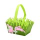 thumbnail image 3 of Canasto De Dulces De Huevo De Pascua Con Asa, Canastos De Juguetes De Tela No Tejida, Conejito Rosa, 3 of 3