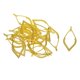 thumbnail image 2 of 20 Unids Pendiente de Plata Tibetana Hoja Gota Marco Encantos Colgantes DIY Oro, 2 of 5