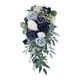 thumbnail image 5 of Elegantes Ramos De Boda Para Novia En Forma De Cascada Decoración Hecha A Mano Azul, 5 of 5