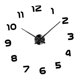 thumbnail image 5 of Decoración para el hogar 3D DIY Reloj de pared Decoración Etiqueta Espejo Reloj de pared Negro + Plata, 5 of 5