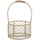 thumbnail image 1 of Cesta de alambre con mango, cesta de flores de potátil, cesta de niña de las flores Ivoy, cesta de niña de las flores geométrica de hierro de metal, organizador para decoración del hogar de boda, dora, 1 of 6