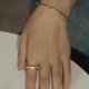 thumbnail image 5 of Anillos de Boda Dorados Cruzados para Mujer con Acabado Cepillado Anillos de Oro de Plata Esterlina S925 Anillos de Eternidad para Mujer Anillos de Compromiso con CZ para Esposa Nupcial, 5 of 6