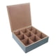 thumbnail image 4 of Caja De Té Mediana De Madera 9 Espacios Azul Azul Claro, 4 of 4