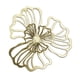 thumbnail image 2 of Decoración de Pared de Flores de Metal, Decoración Floral para Colgar en la Pared, Dorado, 2 of 2