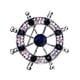 thumbnail image 1 of Rhinestone Crystal Ship Volante Helm Pin Broche Ramilletes Plata, 1 of 3