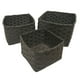 thumbnail image 1 of Cestas Negras Fibras Set de 3, 1 of 3
