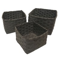 Bric - Cestas Negras Fibras Set De 3