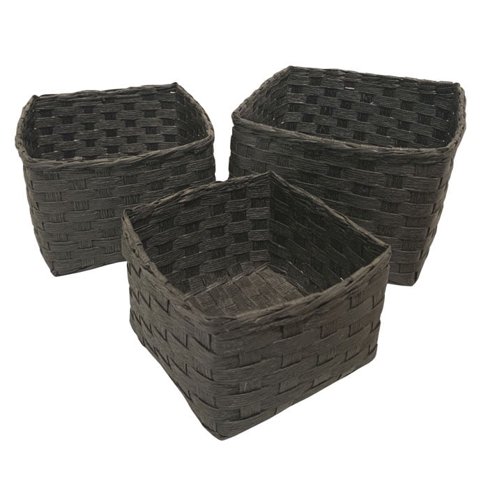 Bric - Cestas Negras Fibras Set De 3