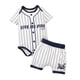 thumbnail image 5 of Conjunto de ropa para recién nacido, pantalones cortos deportivos con estampado deportivo para bebé, conjunto de ropa cómoda de verano para regalos de 3 a 6 meses, 5 of 5
