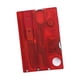 thumbnail image 3 of Regla de supervivencia de bolsillo de metal compacta, multifuncional, herramientas para exteriores para acampar Rojo, 3 of 5